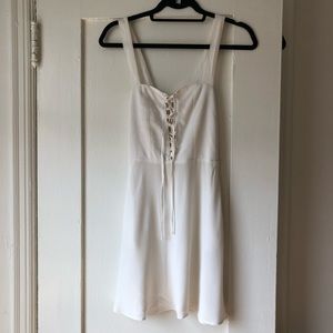 Flynn Skye Leila lace up mini dress XS